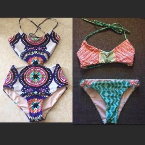 Mara Hoffman Swimsuit Bundle one piece & Bikini XS
